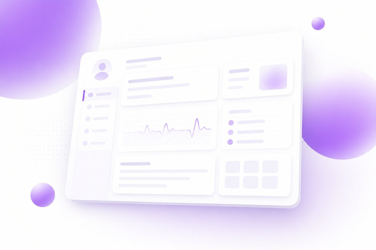 Numbered memo index on white paper with a short violet rule, no floating mockup
